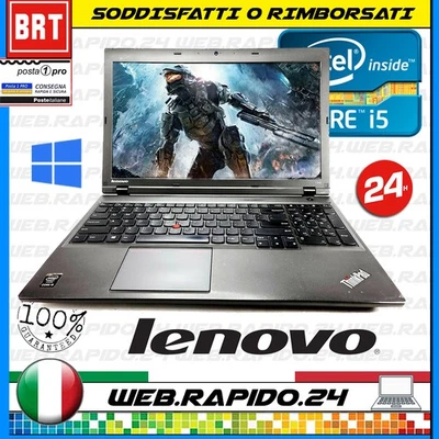 NOTEBOOK LENOVO THINKPAD L540 15.6" INTEL i5-4300M RAM 8GB SSD 128GB VGA WIN11  - Immagine 1 di 4