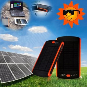 Solar Charger Bank LED Flashlight 23000mAh Rechargeable Solar Battery for Laptop