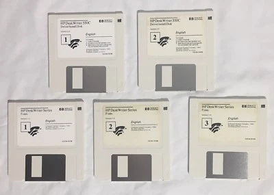 Vintage HP Hewlett-Packard Deskwriter 550C 3.5" Diskettes Driver Utilities Disks - Image 1 of 4