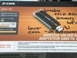 Clé Wifi sans fil D-Link DWA-125 USB - Photo 1/2