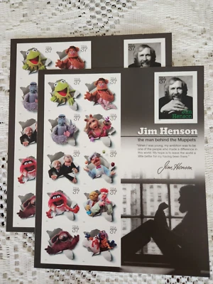 Scott #3944 2 Full Sheets of 11 JIM HENSON & THE MUPPETS MNH USPS 37c Stamps - Image 1 of 3