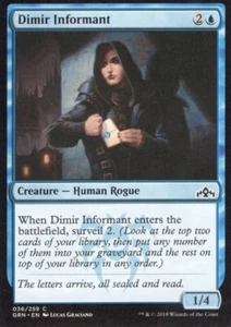DIMIR INFORMANT 036/259 GUILDS OF RAVNICA MTG MAGIC NM - Picture 1 of 1