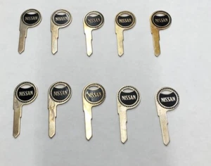 Lot Of 10 Datsun Nissan Key Blank Very Rare New With Defects - Picture 1 of 15