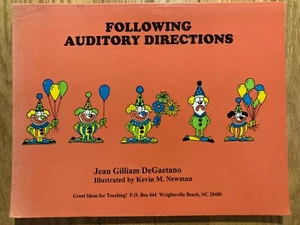 Following Auditory Directions Jean Gilliam DeGaetano 1994 Book - Bild 1 von 7