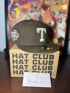 Exclusive New Era Texas Rangers 7 3/4 Ivory UV Irish Coffee Lids - Picture 1 of 3
