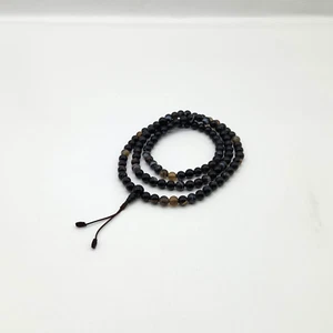 Onyx 8mm Prayer Beads Tibetan Buddhist Mala - Picture 1 of 5