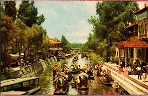 Postal Flor Decorada Canoas Xochimilco Ciudad de México México Sin Publicar - Imagen 1 de 3