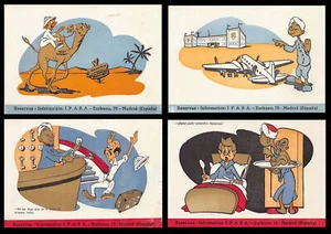 Western Sahara - VILLA CISNEROS - Transoceanic Airport - Set of 4 Postcards - Picture 1 of 2