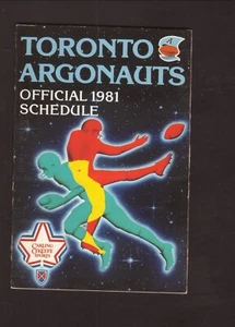 Toronto Argonauts 1981 Pocket Schedule Carling O'Keefe Brewery CFL - Imagen 1 de 2