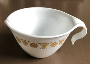 Vintage Corelle Butterfly Gold Hook Handle Tea / Coffee Creamer pitcher - Picture 1 of 6