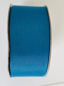 Turquoise Grosgrain Ribbon 1 1/2 inches Wide 25 yards 100% Polyester - Picture 1 of 3