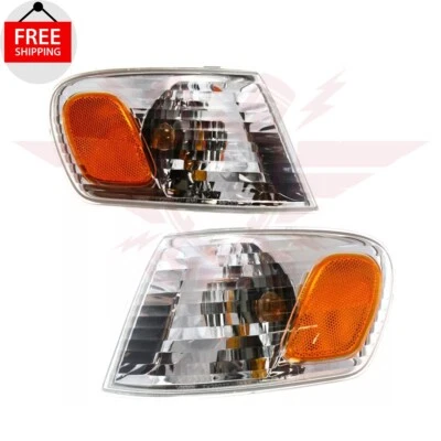 New Front Turn Signal Light Lamp Left & Right 2pcs Fits 2001-2002 Toyota Corolla - Image 1 of 4