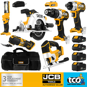 JCB 6 Cordless Power Tool Kit-Stichsäge, Kreissäge, Bohrmaschine + mehr (21-186pk-v3)