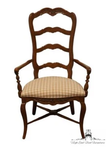 CENTURY FURNITURE Country French Style Ladderback Dining Arm Chair - Truffle ... - Picture 1 of 10