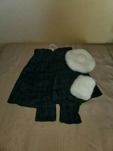 Pleasant Company American Girl Samantha Traje de Invierno Capa Polainas Sombrero Manguito  - Imagen 1 de 12