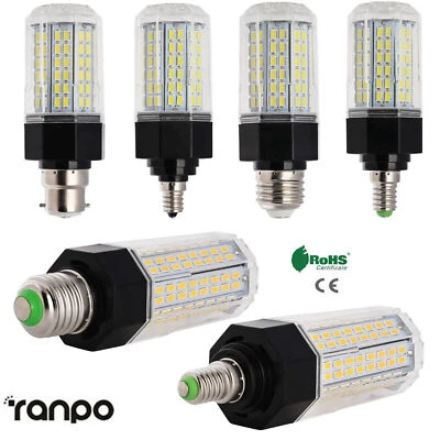 E26 E27 E12 E14 Dimmable LED Corn Light Bulb 21W 30W 32W 38W 5730 SMD White Lamp - Image 1 of 4