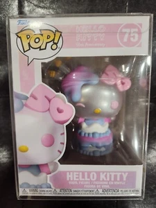 POP FUNKO HELLO KITTY VINYL FIGURE #75 50TH ANNIVERSARY CAKE SANRIO W.PROTECTOR - Picture 1 of 7