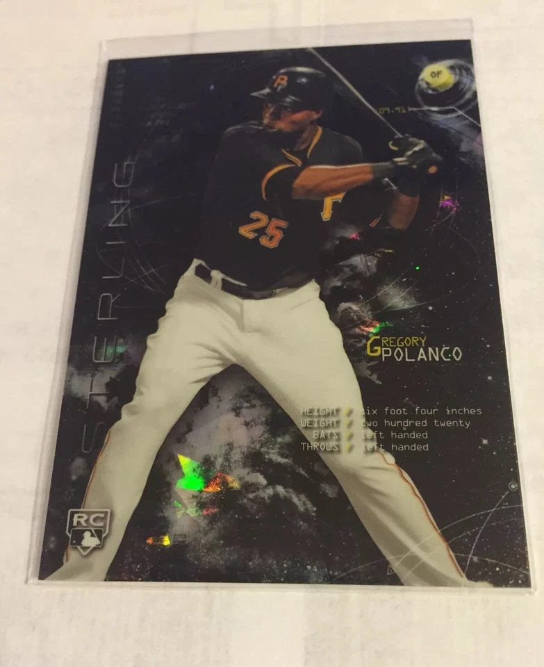 Bowman Sterling 2014 refractor atómico negro novato Gregory Polanco RC/10 Foto 1 de 1
