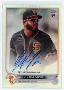 2022 Topps Cromo Rifrattore Autografi Auto Heliot Ramos /499 RC - Foto 1 di 2