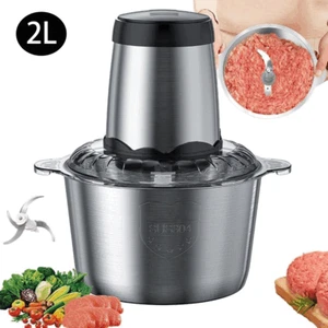 2L Electric Meat Grinder Food Processor Fruits Blender Veg Chopper Sausage Maker - Picture 1 of 14
