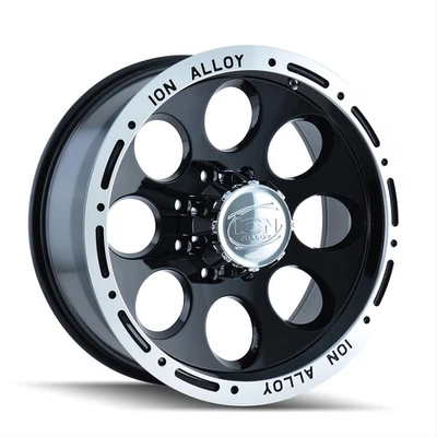 ION Alloy Series 174 Black Wheels with Machined Lip 174-5883B - Image 1 of 3