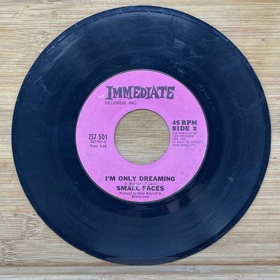 Small Faces - Itchycoo Park / I'm Only Dreaming 7" Record 1967 Immediate Rock - Image 1 of 2