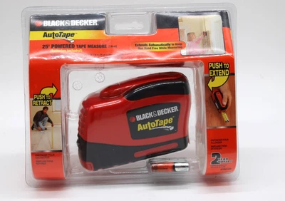 Black & Decker AutoTape 25-Foot Powered Automatic Tape Measure ATM100 New SEALED - Image 1 of 4