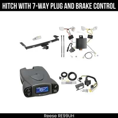 Paquete de remolque de enganche + control de freno para 09-14 Nissan Murano 44600 receptor de 2" clase 3 Foto 1 de 4