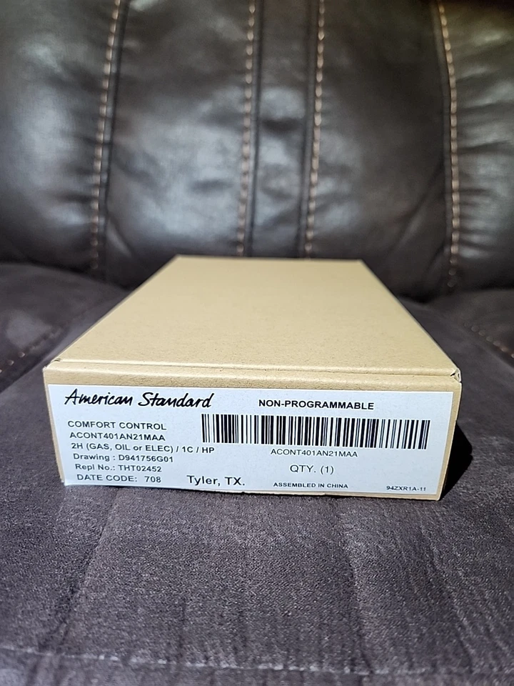 AMERICAN STANDARD Heating & A/C THERMOSTAT model# ACONT401AN21MAA - Image 1 of 1