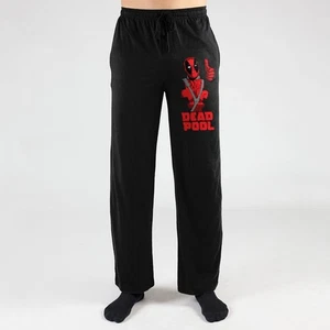 Marvel Comics Deadpool Pulgar hacia Arriba Estampado Pijama Dormir Pantalones - Imagen 1 de 1