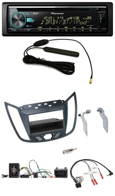 Pioneer CD MP3 Lenkrad DAB USB Autoradio für Ford C-Max Kuga dunkelgrau - Bild 1 von 4