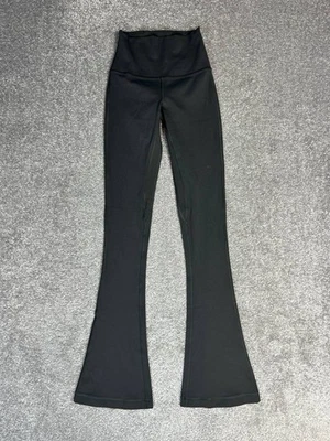 Lululemon Align High Rise Mini Flare Pants Womens 2 Black Logo Yoga Athleisure - Image 1 of 4