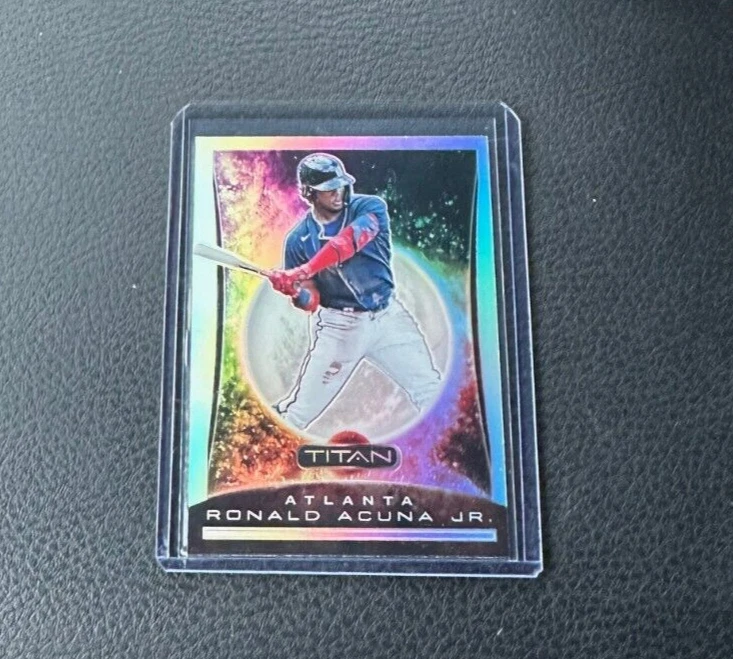 2020 Panini Chronicles Titan Ronald Acuna Jr. Silver Prizm - Image 1 of 1