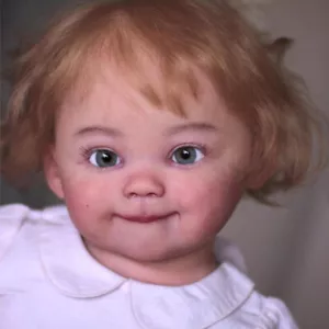 28 Zoll Reborn Baby Puppe Kleinkind Mädchen bemalt handbewurzelt kurze Haare Stoffkörper Geschenk - Bild 1 von 4