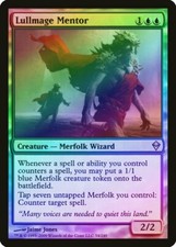 Lullmage Mentor FOIL Zendikar HEAVILY PLD Blue Rare MAGIC MTG CARD ABUGames