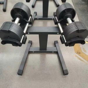 Pair Of Adjustable Dumbbell 2 x 32 kg PAIR ( 64 kg total ) with RACK STAND - Picture 1 of 9