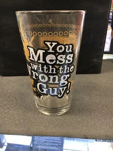 The Hangover You Mess With The Wrong Guy Glass Cup 14 Ounce - Picture 1 of 3