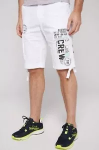 Camp David Herren Skater Bermudas Kurze Hose Shorts Weiß Pants Baumwolle M-XXXL - Bild 1 von 1