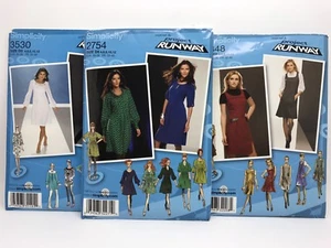 Lot of 3 Simplicity Project Runway Sewing Patterns 3530, 2848 & 2754 (RF709) - Picture 1 of 7