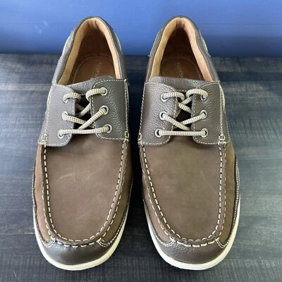 Florsheim Hombres Talla 10M Zapatos de Barco Lago Oxford Informales Resistentes al Deslizamiento Con Cordones Foto 1 de 4