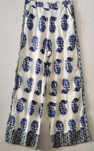 Nicole Miller Artelier Wide Leg Casual/Vacation/Summer Paisley Pants Womens S - Picture 1 of 9