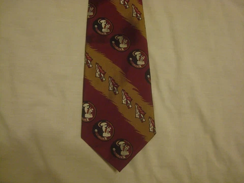 Florida State Seminoles Eagles Wings Brand 100% Silk Necktie Tie Cover
