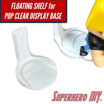 Floating Figure Shelves for Clear Stand Bases | For pops with plastic stands  - Image 1 of 4
