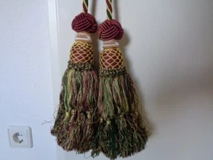 Qasten für Gardienen Vorhänge Qaste 25 cm lang es sind 2 Gesamt länge 3,20cm - Bild 1 von 5