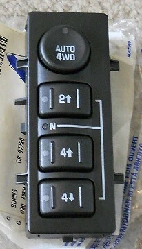 Interruptor seletor de caixa de transferência Chevrolet Tahoe Suburban GMC Yukon NOS 2003-2006 - Imagem 1 de 1