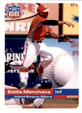 2003 Inland Empire 66ers Grandstand #18 Eddie Menchaca Phoenix Arizona AZ Card