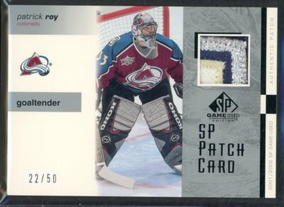 2001-02 SP Game Used Patches #PPR Patrick Roy 22/50 - Image 1 of 2