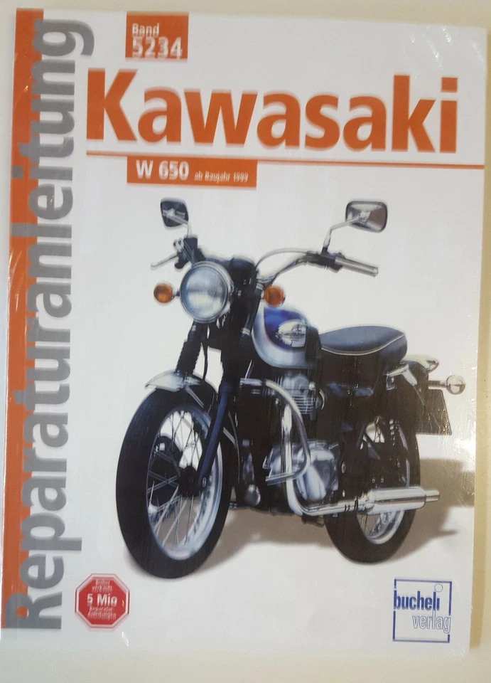 Manual de Servicio Instrucciones Kawasaki W650 1999 ,00 ,01 ,02 ,03 ,04 ,05 ,06 - Imagen 1 de 1