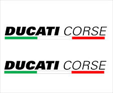 Kit 2 adesivi Ducati Corse misure 100x10 millimetri "V625"