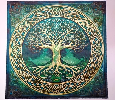 Altar Cloth Celtic Tree of Life - Image 1 of 4